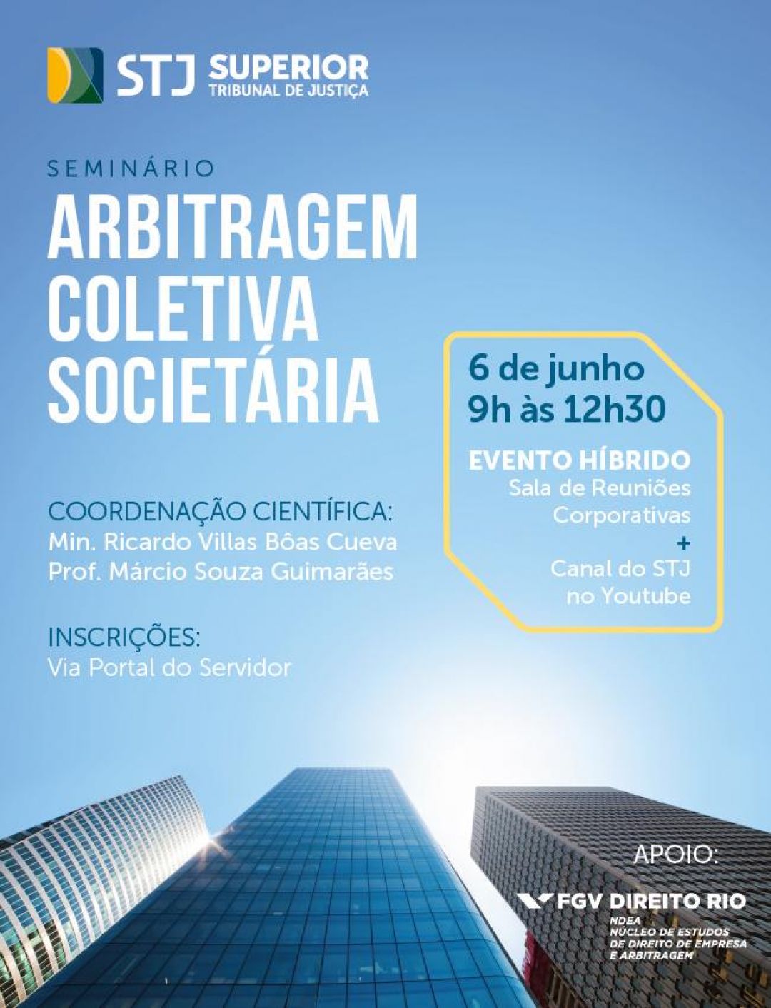 Ana Frazão participa de seminário promovido pelo STJ sobre arbitragem coletiva societária dia 06 de junho às 09:00 horas.