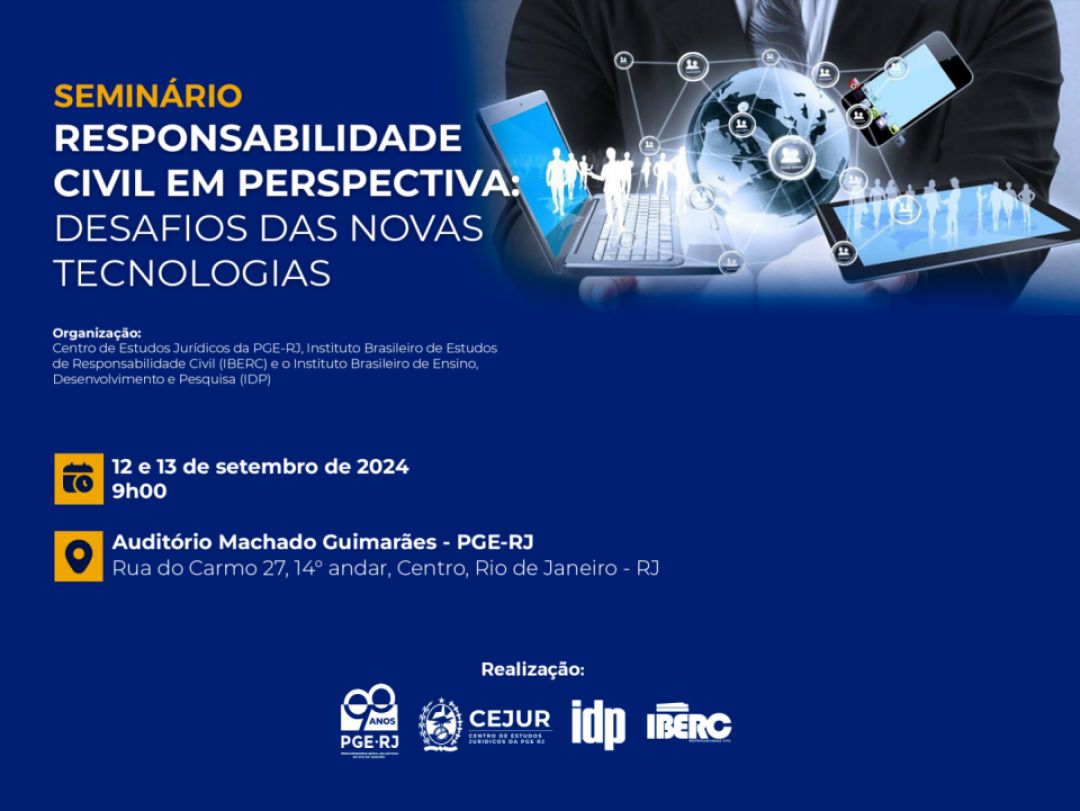 Ana Frazão participa do Seminário Responsabilidade Civil em Perspectiva: desafios das novas tecnologias dia 13 de setembro às 10horas