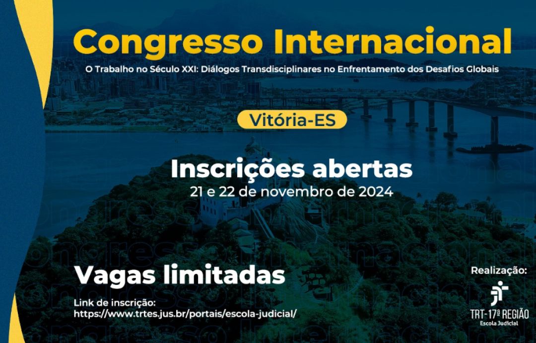 Ana Frazão participa do Congresso Internacional “O Trabalho no Século XXI: Diálogos Transdisciplinares no Enfrentamento dos Desafios Globais” dia 21 de novembro às 11:00.