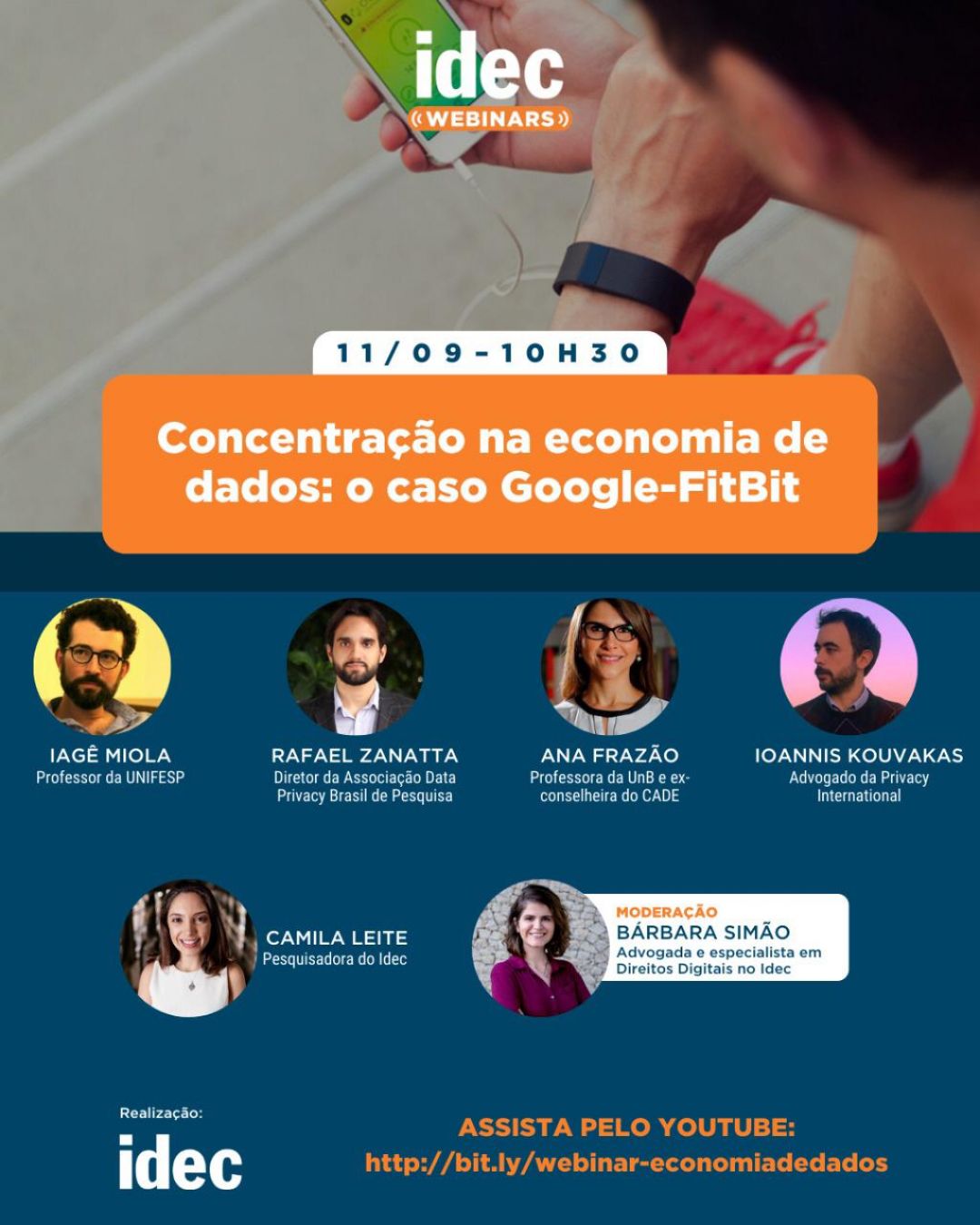 Ana Frazão participa de Webinar realizada pelo IDEC. Concentração na Economia de dados: o caso Google-FitBit.