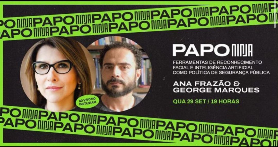 Ana Frazão participa  de live com tema “Reconhecimento Facial” promovida pelo Mídia Ninja no dia 29 de setembro  às 19:00.