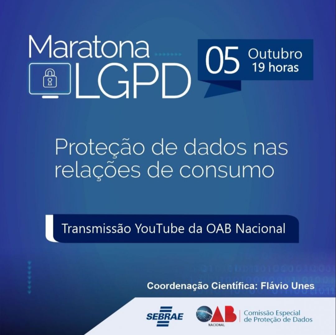 Ana Frazão participa do Maratona LGPD e discorre sobre Proteção de dados nas relações de consumo dia 5 de outubro às 19:00.