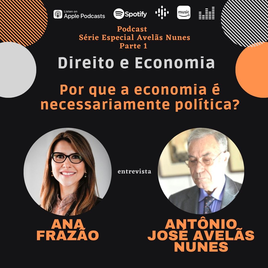 Podcast Direito e Economia com Ana Frazão: Série especial Avelãs Nunes – “Por que a economia é necessariamente política?”