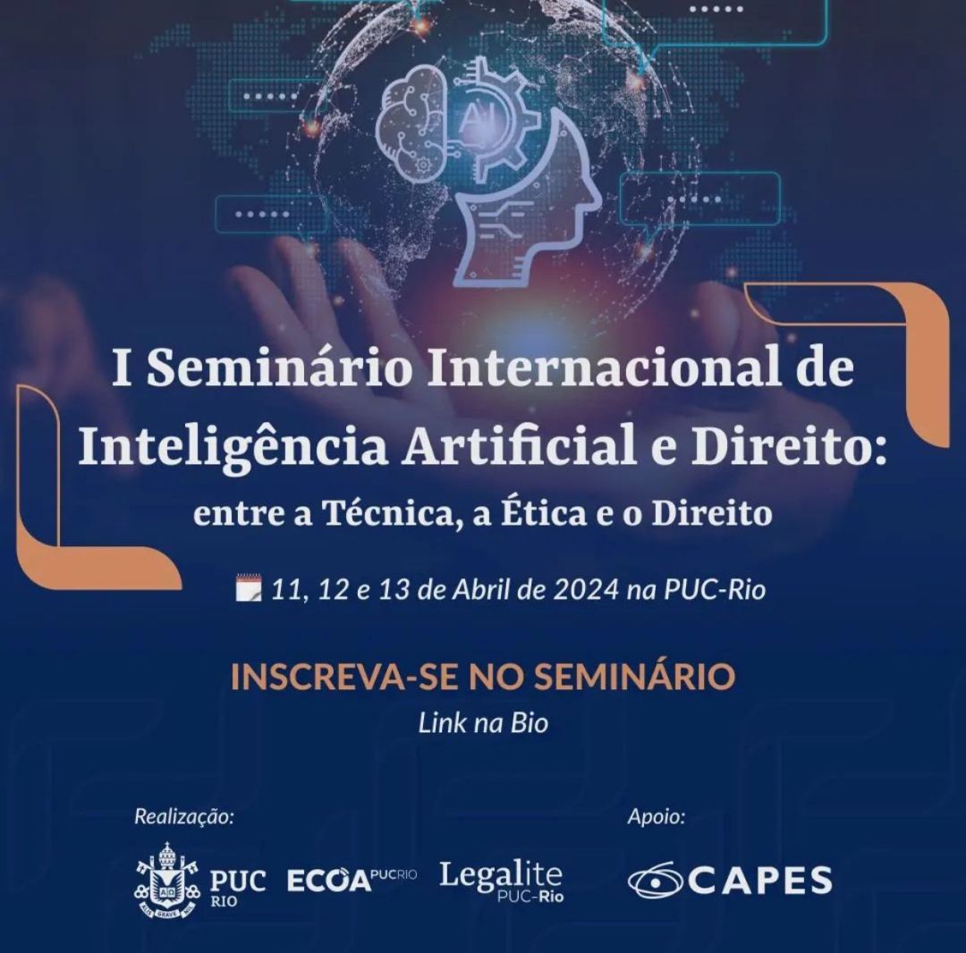Ana Frazão participa do I Seminário Internacional de IA e Direito: Entre a técnica, a ética e o direito no dia 12 de abril às 10:00.